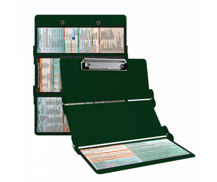 WhiteCoat Clipboard® Trifold - Green Physical Therapy Edition